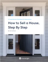 How to Sell a House, Step by Step