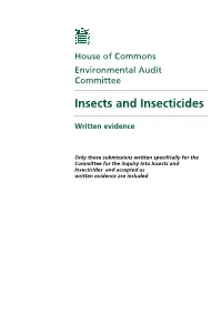 Insects and Insecticides