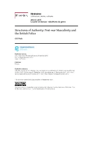 Itinéraires, 2014-3 | 2015 Structures of Authority: Post-War Masculinity and the British Police 2