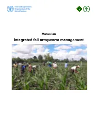 Manual on Integrated Fall Armyworm Management