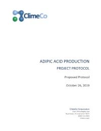 Proposed Adipic Acid Production Protocol