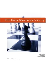 2013 Global Game Industry Survey