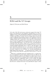 BCRA and the 527 Groups