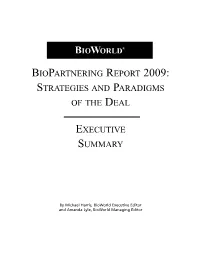 Biopartnering Executive Summary