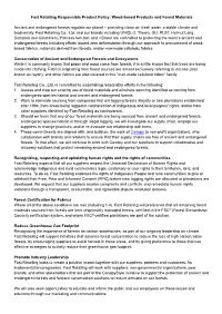 Fast Retailing Policy on Wood-Derived Products and Forest