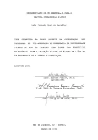 Implementacão De Um Terminal X Para O Sistema Operacional Plurix