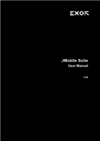 Jmobile Suite User Manual