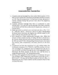 SPC 407 Sheet 5 Compressible Flow – Rayleigh Flow