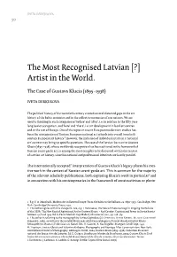 The Most Recognised Latvian [?] Artist in the World