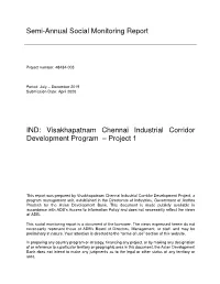 Visakhapatnam-Chennai Industrial Corridor Development Program (VCICDP) Page 1