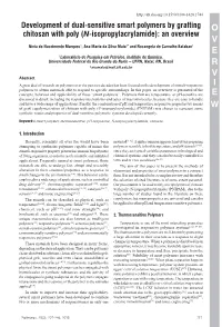 Development of Dual-Sensitive Smart Polymers by Grafting Chitosan with Poly (N-Isopropylacrylamide): an Overview