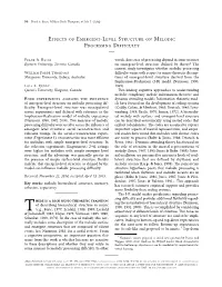 Effects of Emergent-Level Structure on Melodic Processing Difficulty