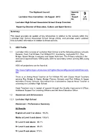 Lochaber High School Associated School Group Overview