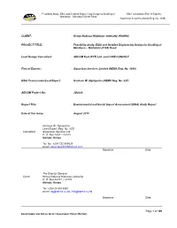 PROJECT TITLE: Feasibility Study, ESIA and Detailed Engineering Design for Dualling of Mombasa – Mariakani (A109) Road