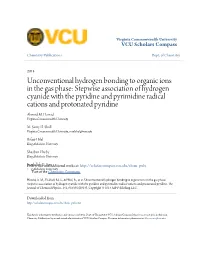 Stepwise Association of Hydrogen Cyanide with the Pyridine and Pyrimidine Radical Cations and Protonated Pyridine Ahmed M