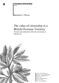 The Value of Citizenship in a British Overseas Territory