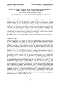 Materials, Methods & Technologies ISSN 1314-7269, Volume 10, 2016
