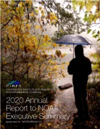 2020 Annual Report to NOAA Executive Summary Agreement No