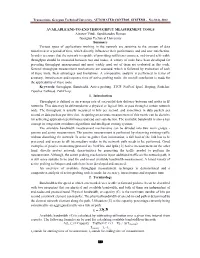 Available End-To-End Throughput Measurement