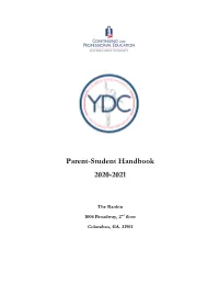 Parent-Student Handbook 2020-2021