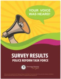 Police Reform Task Force Survey Results
