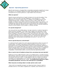 Sprouting Questions