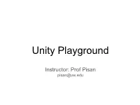 Unity Playground