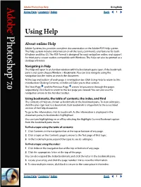 Adobe Photoshop 7.0 Help