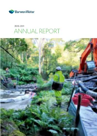 Barwon Water Annual Report 2010-2011
