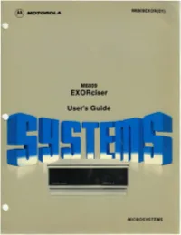 Exorciser USER's GUIDE