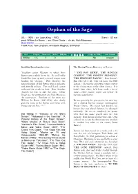 Orphan of the Sage
