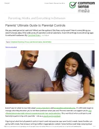 Parents' Ultimate Guide to Parental Controls