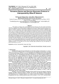 Pervasive Device and Service Discovery Protocol in Interoperability Xbee-IP Network