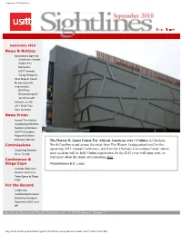 September 2010 Sightlines