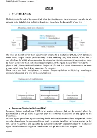 Transmission Media Transmission Media Are Actually Located Below the Physical Layer and Are Directly Controlled by the Physical Layer