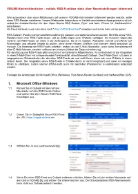 1. Microsoft Office (Windows 1.1 Klicken Sie in Outlook Mit Der Rechten Maustaste Auf Den RSS-Feeds-Ordner, Und Wählen Sie Dann Neuen RSS-Feed Hinzufügen Aus