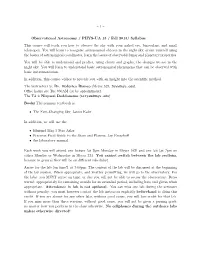 1– Observational Astronomy / PHYS-UA 13 / Fall 2013