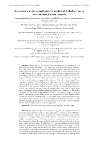 An Overview of the Contribution of Studies with Cladocerans
