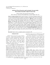 Analysis of Water Properties and Geostrophic Currents in Fiji Waters Before and After Tropical Cyclone Gene
