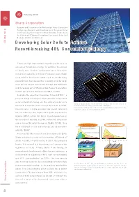 Developing Solar Cells to Achieve Record-Breaking 40% Conversion Eﬃciency