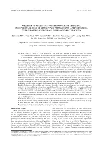 Precision of Age Estimations from Otolith, Vertebra