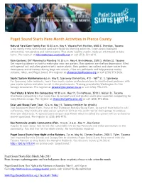 Puget Sound Starts Here Month Activities in Pierce County