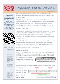 Repeated Musical Patterns