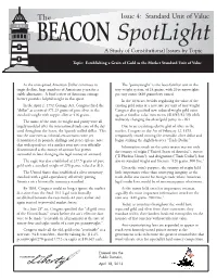 Spotlight a Study of Constitutional Issues by Topic