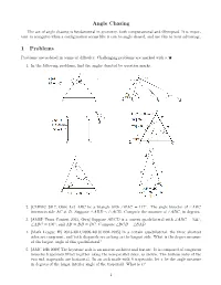 Angle Chasing 1 Problems