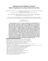 Motivations and Preliminary Design for Mid-Air Deployment of a Science Rotorcraft on Mars