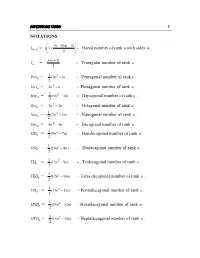 Notations Used 1