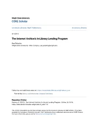 The Internet Archive's In-Library Lending Program