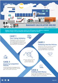 Use Case: Baggage Calculator