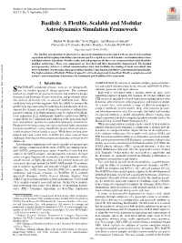 Basilisk: a Flexible, Scalable and Modular Astrodynamics Simulation Framework
